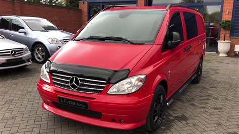 Mercedes Vito Sport X Brabus In Flame Red With Service History Amd Rear Entertainment System