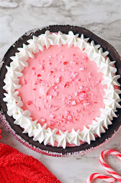 Easy No Bake Peppermint Pie Recipe Nourish Plate