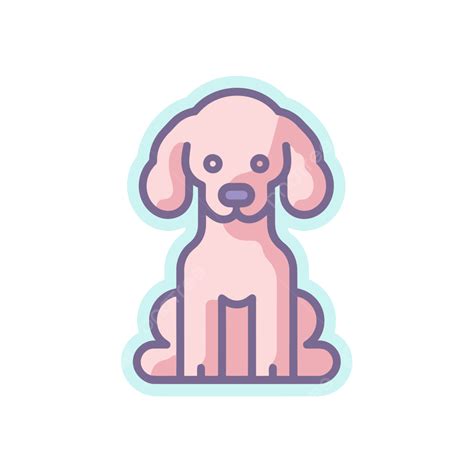 Logotipo De Perro Rosa En Forma De Icono Vector Png Caniche Icono