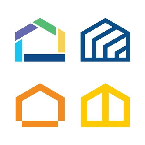 Set Of Modern Simple Home Logo Design Premium 49073673 Vector Art At