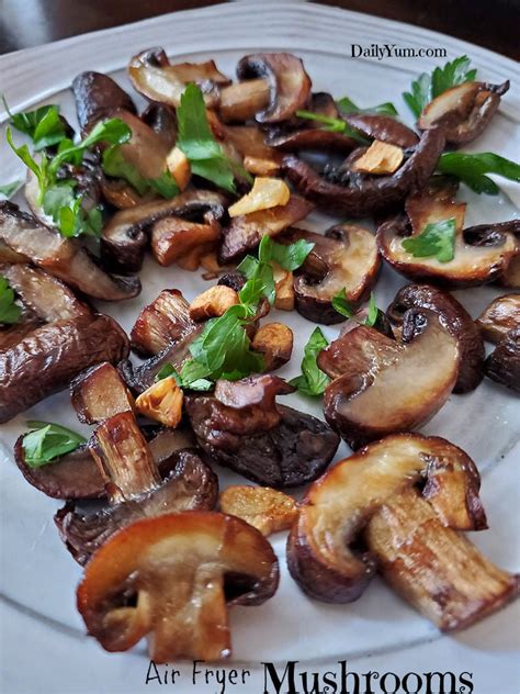 Superb Crispy and Tender Air Fryer Mushrooms - Daily Yum