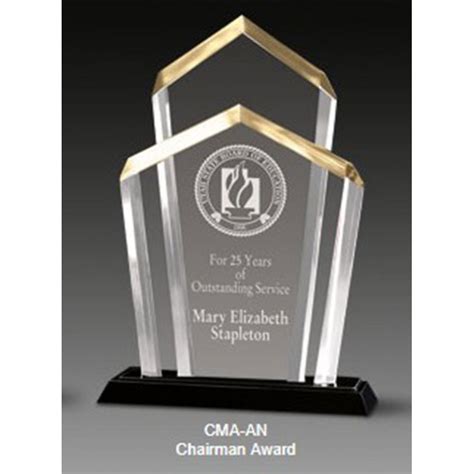 A Cma An Chairman Award 8 12 X 12 12 Price Includes Engraving