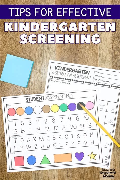 Tips For Effective Kindergarten Screening Artofit