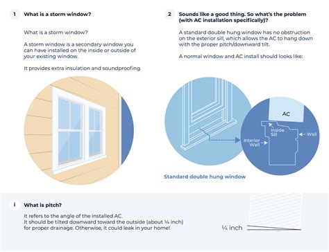 How do I install the AC in a storm window?
