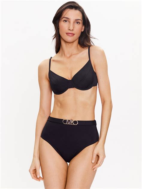 MICHAEL Michael Kors Góra od bikini Solids Underwire MM1N618 Czarny