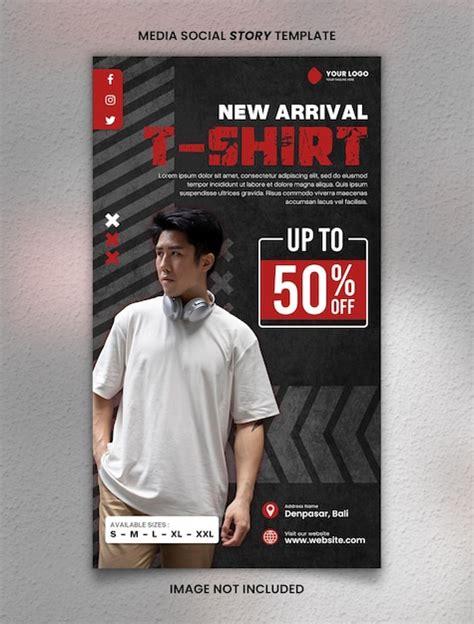 Premium PSD New Arrival T Shirt Media Social Story Post Template