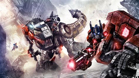 Transformers Fall Of Cybertron Grimlock Optimus Prime Wallpaper