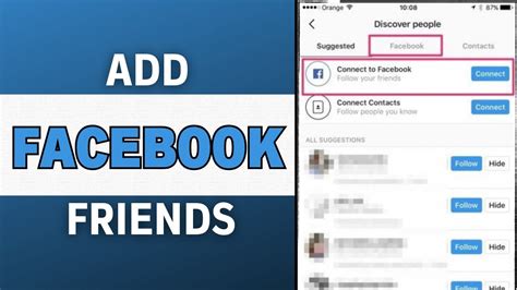 How To Add Facebook Friends In Instagram 2023 Youtube