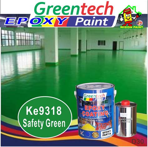 L Epoxy Paint Greentech Paint Cat Lantai Heavy Duty Include