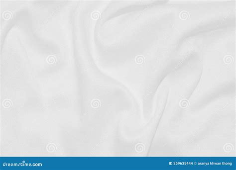 A Clean White Cloth With Swaying Streaks For The Background Stock Photo