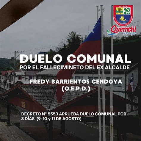 Duelo Comunal Por La Partida De Ex Alcalde Fredy Barrientos