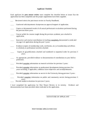 Procedural Flow Chart For Post Tenure Review Academic Year Doc