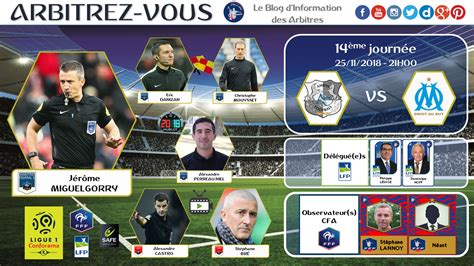 FFF LFP LIGUE 1 DÉSIGNATIONS ARBITRES Journée 14 23 24 25 11