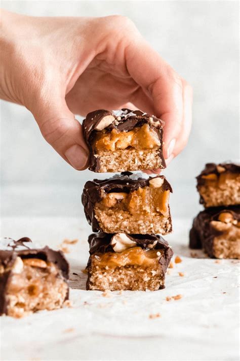 Homemade Snickers Bars Vegan Gluten Free Wholefood Soulfood