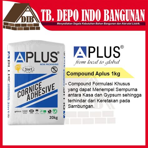 jual compound aplus kg kompon compond gypsum lem gypsum gipsum kota