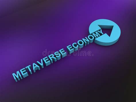 Metaverse Economy Word on Purple Stock Illustration - Illustration of ...