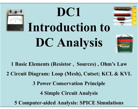 good times roll dc introduction  dc analysis