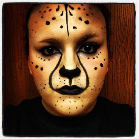 Cheetah Face Makeup Cheetah Makeup Stage Makeup Special Effects Makeup