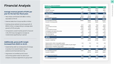 An Lisis Financiero Slide Due Diligence Report Presentation