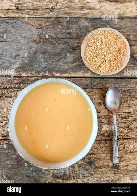 Tarhana Soup Is Traditional Turkish Cereal Food Consisting Of Flour