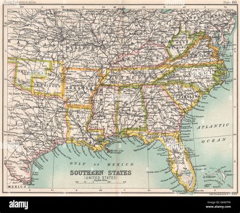 Map Of Southern Usa