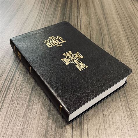 1599 Geneva Bible Black Leather Edition - Etsy