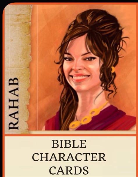 Download This Bible Character Card And Learn About Rahab Who