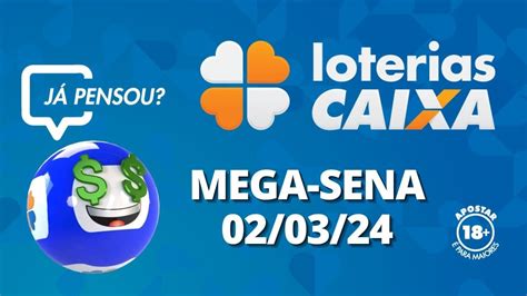 Resultado da Mega Sena Concurso nº 2695 02 03 2024 YouTube