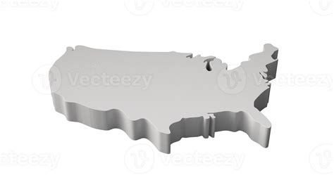 United States Of America Map 3d Illustration Of Us Map Usa 45716602 Png