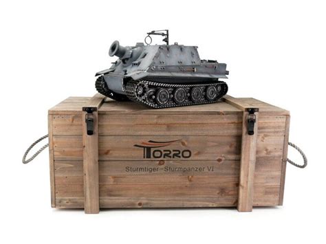 Радиоуправляемый танк Torro Sturmtiger PRO 1/16 ВВ-пушка, деревянная ...