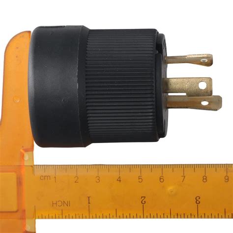 Black Generator Plug 3 Prong Power Inlet Locking Male Plug Diesel Generators Ebay