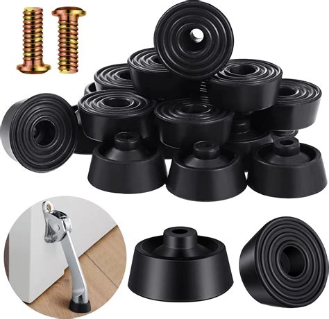 Buy 15 Sets Kick Down Door Stop Rubber Tip Replacement Black Rubber