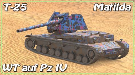 Matilda Wt Auf Pz Iv T Wot Blitz Sr Youtube