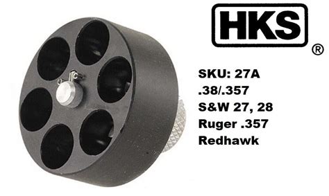 HKS Series A 38 Spec 357 Mag 6 Round Revolver Speed Loader Model 27 A