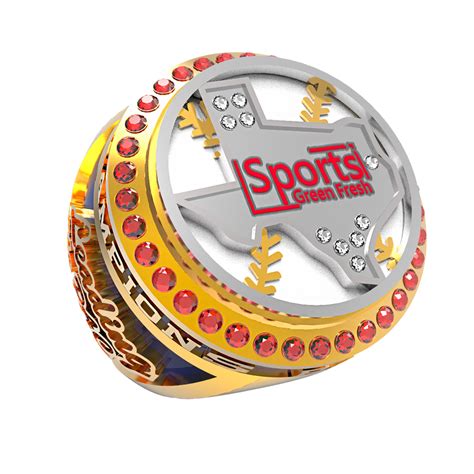 Custom Championship Ring Baseball Football Tournament Rings Class