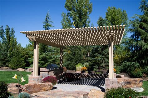 Freestanding Pergola Midcentury Patio Boise By Shadeworks Inc