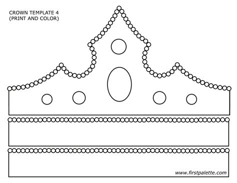 Princess Crown Crown Template Printable Word Searches