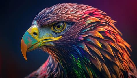 Premium Photo | A colorful picture of a bald eagle