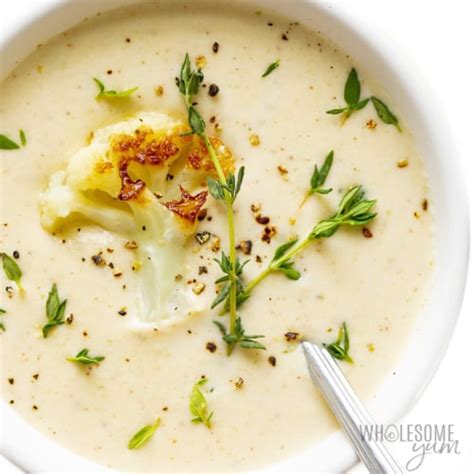 Cauliflower Soup Creamy And Easy Wholesome Yum