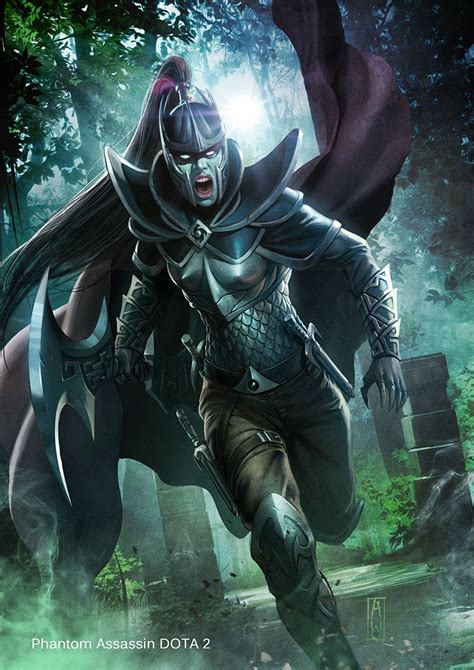 DOTA Scourge Agility Phantom Assassin Mortred Bruxas Personagem Rpg