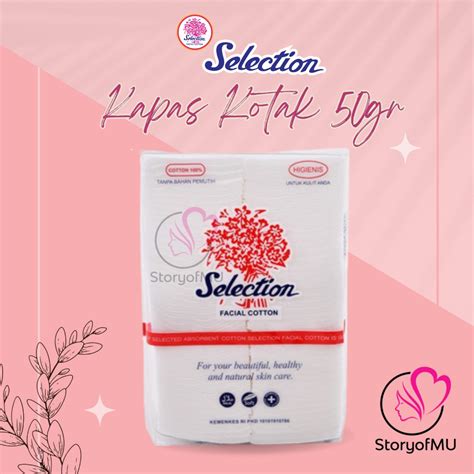 Jual Kapas Selection Facial Cotton Kotak Gr Kapas Wajah Kecantikan