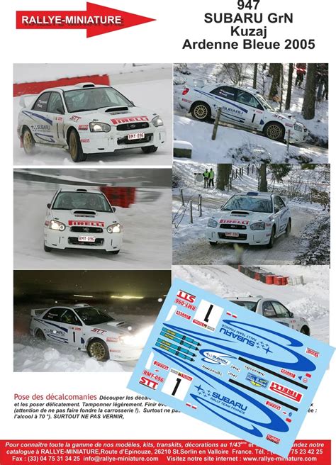 Subaru Impreza Rallye Monte Carlo Vinyl Decal Kit The Vinyl 42 OFF