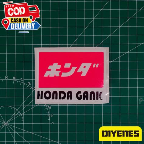 Sticker Honda Gank Lazada Indonesia