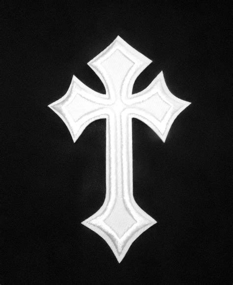 CUSTOM LISTING 50 Embroidered Iron On Cross Applique Patch Cross