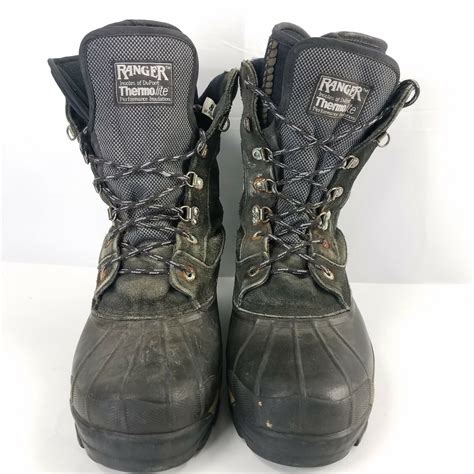 Ranger DuPont Thermolite Black Insulated Snow Work Bo Gem