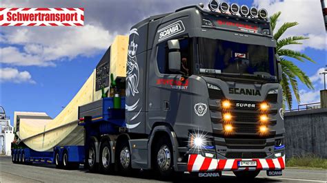 ETS2 SCHWERTRANSPORT 45 Tonnen I SCANIA S730 V8 2356 EURO TRUCK