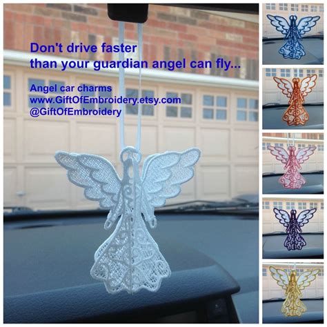 Angel Car Charm Guardian Angel Protection Charm New Etsy Canada