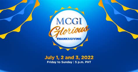 A thankful nation: MCGI to celebrate Second Quarter Special ...