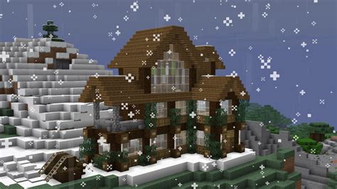 Winter Cottage From My SMP World Minecraft Mansion Minecraft