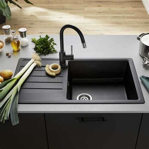 Blanco Blanco Legra Xl S Black Silgranit Sink Kitchen Sinks Taps